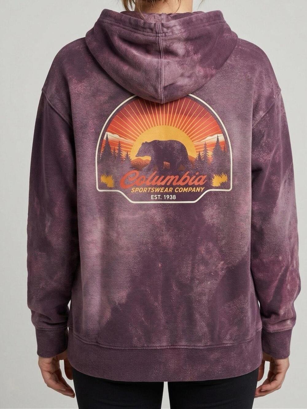Columbia Sweatshirt Women Medium Art Dye